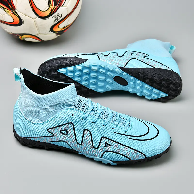 Fustal！36-45 Ready Unisex Plus Size Training Football Shoes Fashion All-terrain Football Shoes Wide Last Soccer Shoes