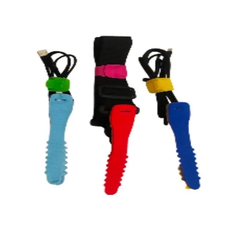 10pcs tali pengikat kabel serbaguna warna warni putih Biru Kuning Desk Pink Hijau