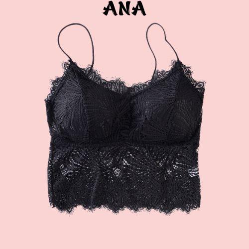 Áo lót Bra ren ,Áo bra 2 dây có đệm ngực dáng croptop ANA 2817