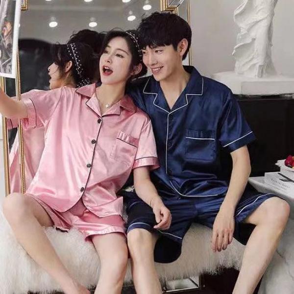 Product Introduction of Bộ Đồ Ngủ Lụa Lạnh Dành Cho Nam Giới, Ngắn Tay Mùa Hè, Mỏng, Thích Hợp Cho Mùa Thu, Lụa Nhân Tạo, Cỡ Lớn, Phong Cách Thường Ngày Phù Hợp Với Giới Trẻ, Bộ Đồ Mặc Nhà 8