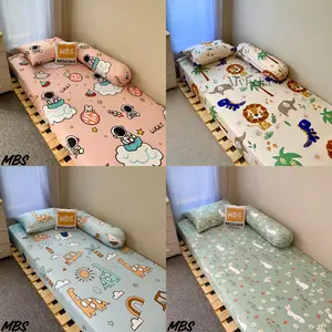 #4 | MYBELIA | MBS | SPREI / BED SHEET / SEPREI DOUBLE KARET AESTHETIC | FREE SARUNG BANTAL & SARUNG GULING