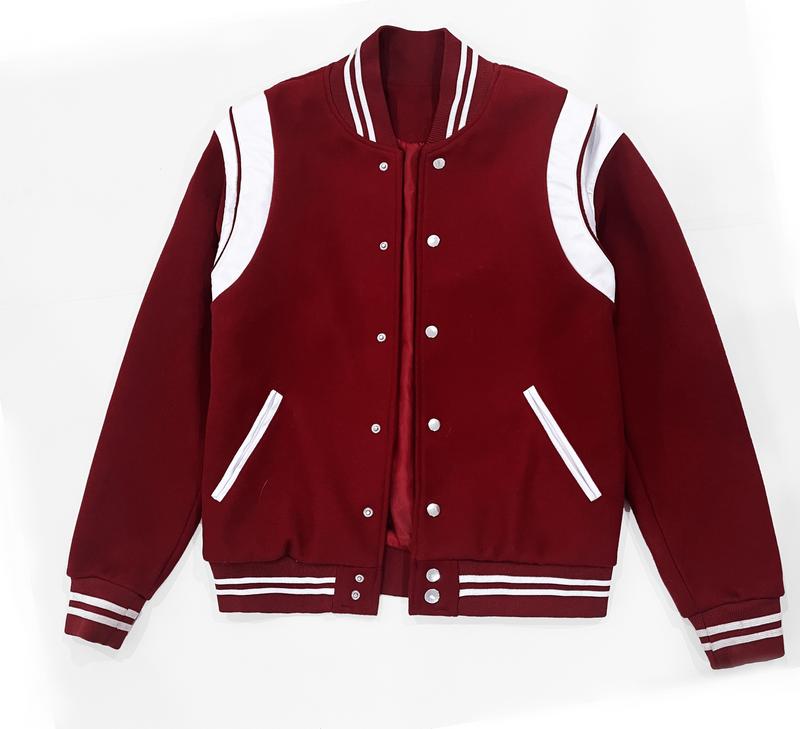 Áo khoác bomber varsity jacket Six Legends teddy đỏ mận Menswear