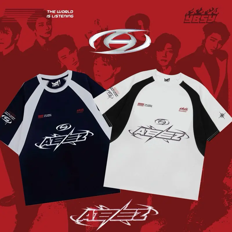 Versatile T-shirt YBSY Ateez Y2k Edition Top Womenswear