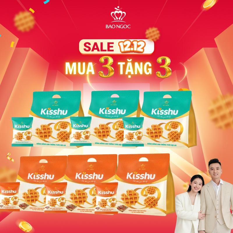 [Combo 6 Bịch Bông Lan Sợi Gà Và BBQ] Combo 6 Bịch Bánh Bông Lan Bao Gồm 3 Bông Lan Sợi Gà Tặng 3 Bông Lan BBQ Gà (4 Bánh Nhỏ/Bịch). Bánh Bảo Ngọc Đầy Đủ Dinh Dưỡng,.. Food Cake Thức Ăn