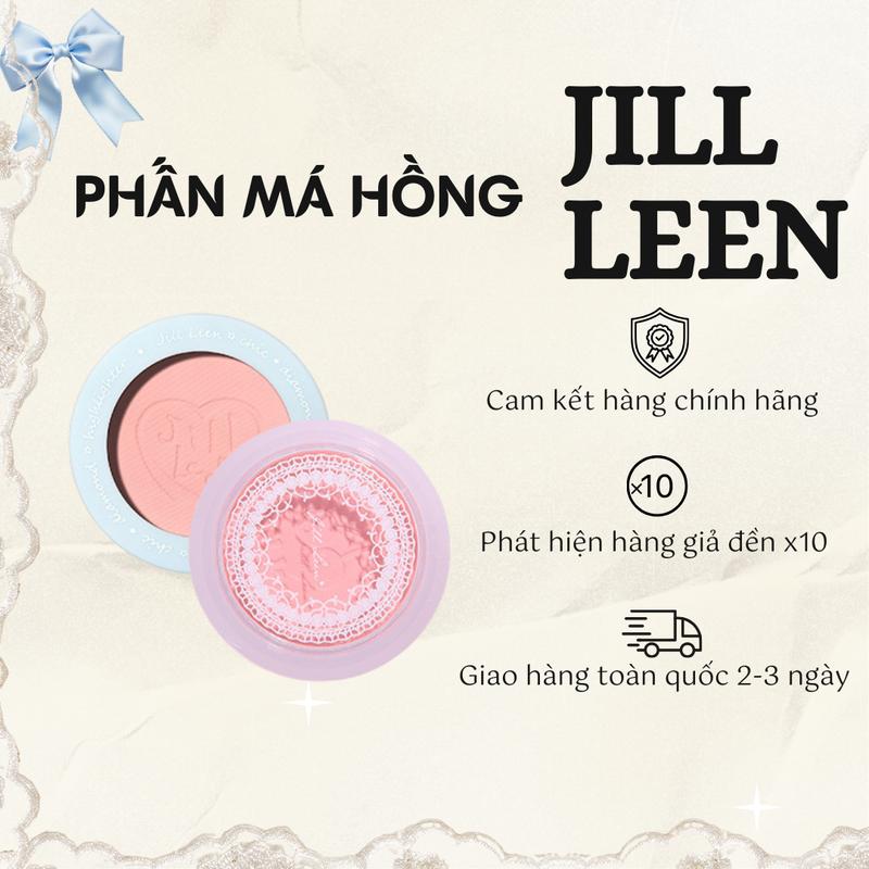 Phấn Má Hồng JILL LEEN Màu Lấp Lánh Chất Lì Chống Thấm Nước Làm Sáng Da Nội Địa Trung Mỹ Phẩm Cosmetic Trang Điểm Nữ Women