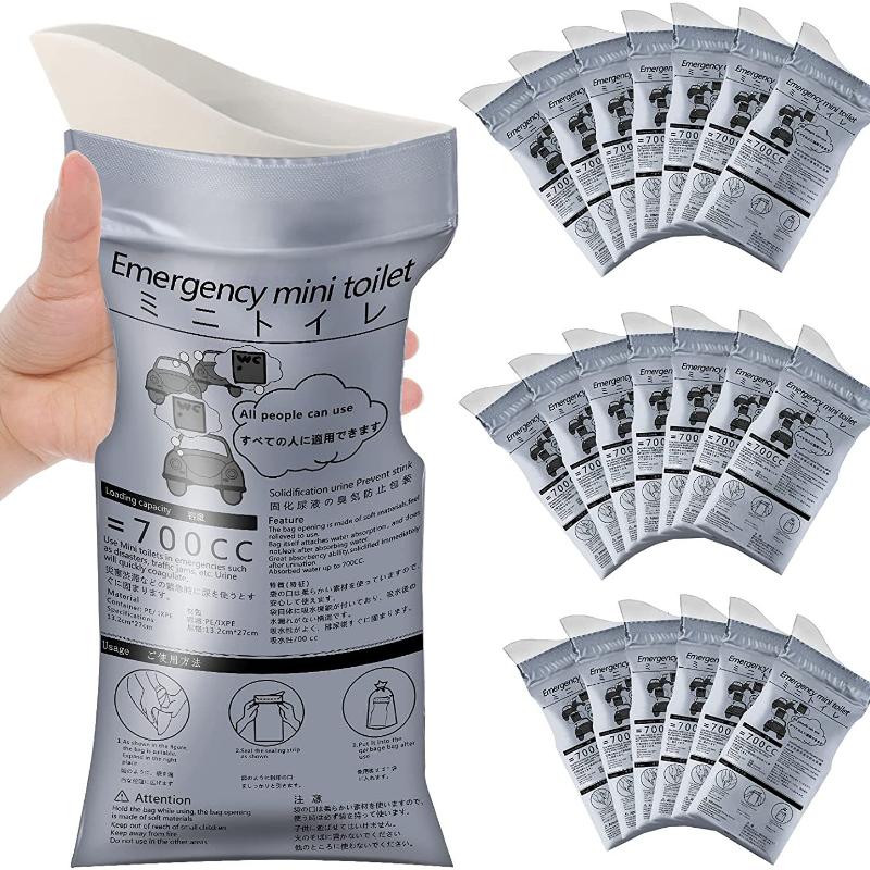 Product Introduction of ถุงปัสสาวะฉุกเฉิน กลางแจ้ง ความจุ 700ml ง่ายต่อการพกพา กระเป๋าพุเดินทาง ขนาดมินิ เหมาะสำหรับห้องน้ำมือถือ 4