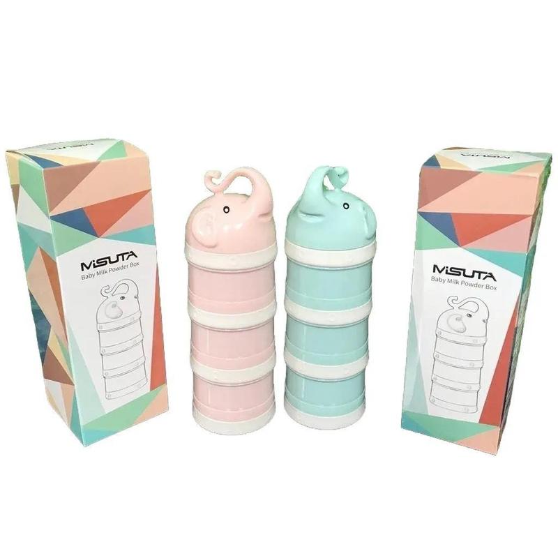 Khay chia sữa, hộp chia sữa bột Misuta 3 tầng có thể tháo dời vệ sinh dễ dàng Đựng Sữa Bột Trữ Sữa
