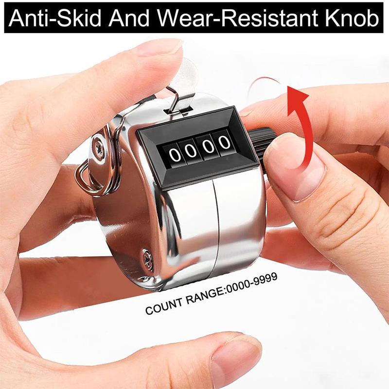 Mini Exercise Counter 4 Digit Number Manual Held Tally Counter  School Exercise Manual Counting Device 2