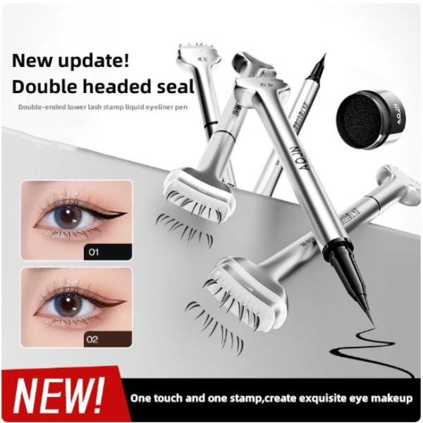 Product Introduction of Con dấu lông mi dưới Eyeliner Liquid 2 trong 1 Hỗ trợ mascara chống thấm nước và mồ hôi không chóng mặt Cosmetic 4