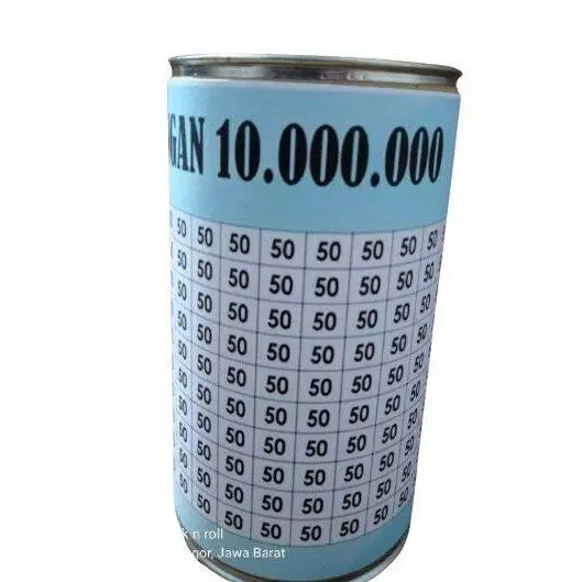 Celengan Target 10 Juta 50 Rb Blue White / Celengan Viral Tiktok tabungan celeng an Paper Multicoloured murah anti tuyul