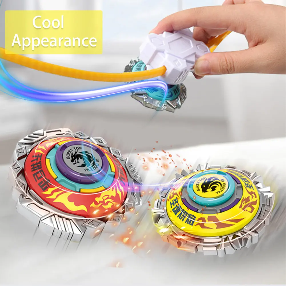 4 Karakter Tool Spinning Top Mainan Anak Beyblade Karakter Boys Toy Rotating Pull Launcher