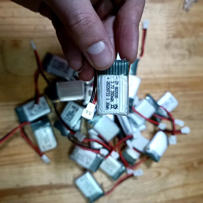 Pin Máy Bay LiPo 1S 3,7V/300 mAh - 350 mAh (ZY530,F22 ,Su35 Su 57 ..) Chính Hãng Drone Flycam 1