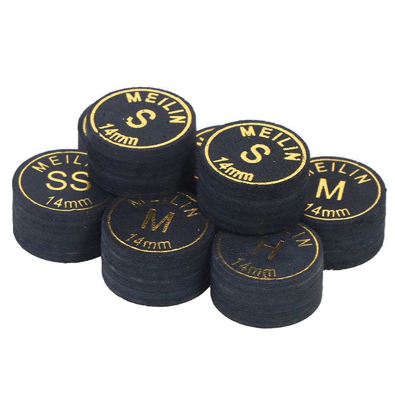 Product Introduction of 1PC H/M/S/SS 14MM Black Multi-Layer Pool Cue Tip For Nine Clubs Billiard Supplies #471576 35