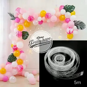 Stripe Tape Balon Dekorasi / Strip Balon Arch Garland Dekorasi balon / pembentuk balon