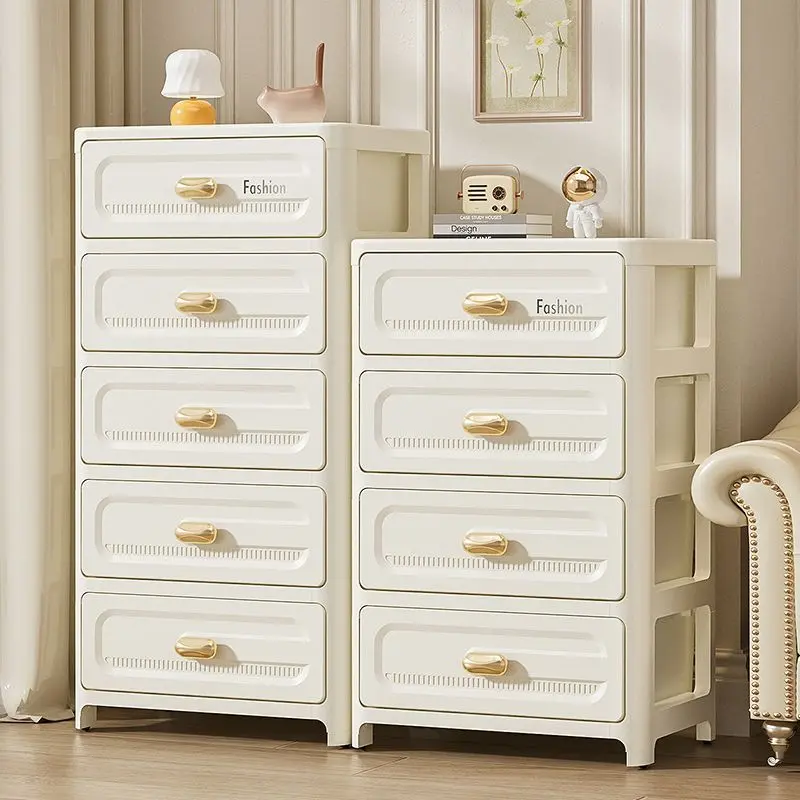 Tủ lưu trữ Dưới Bàn Thiết kế ngăn kéo, Chất liệu nhựa, Thích hợp cho gia đình, Phòng ngủ, Lưu trữ linh tinh, Tủ đầu giường, Phòng Khách Tủ ngăn kéo đa chức năng