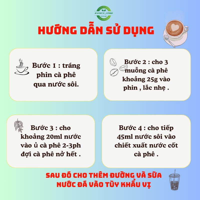 Combo 2 gói cà phê chồn nâu Bảo Tín mã Moka I 2 gói màu cam và 2 gói chồn nâu đen truyền thống mỗi gói (500g) Coffee Cafe 2