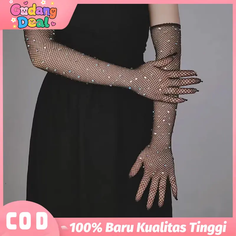 Long Sleeve Gloves Wanita Renda Seksi Western Style Party Clubbing Wedding Accessories Cosplay Gloves