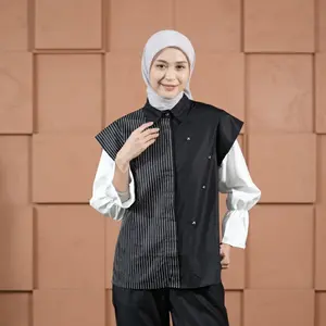 Dya Id - kallu Series Atasan Kemeja katun Wanita L-3xl