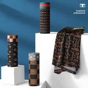 PAKET 4 PCS Celana Dalam Pria Boxer Motif corak Because Poliester Spandek CDP108 Next Level