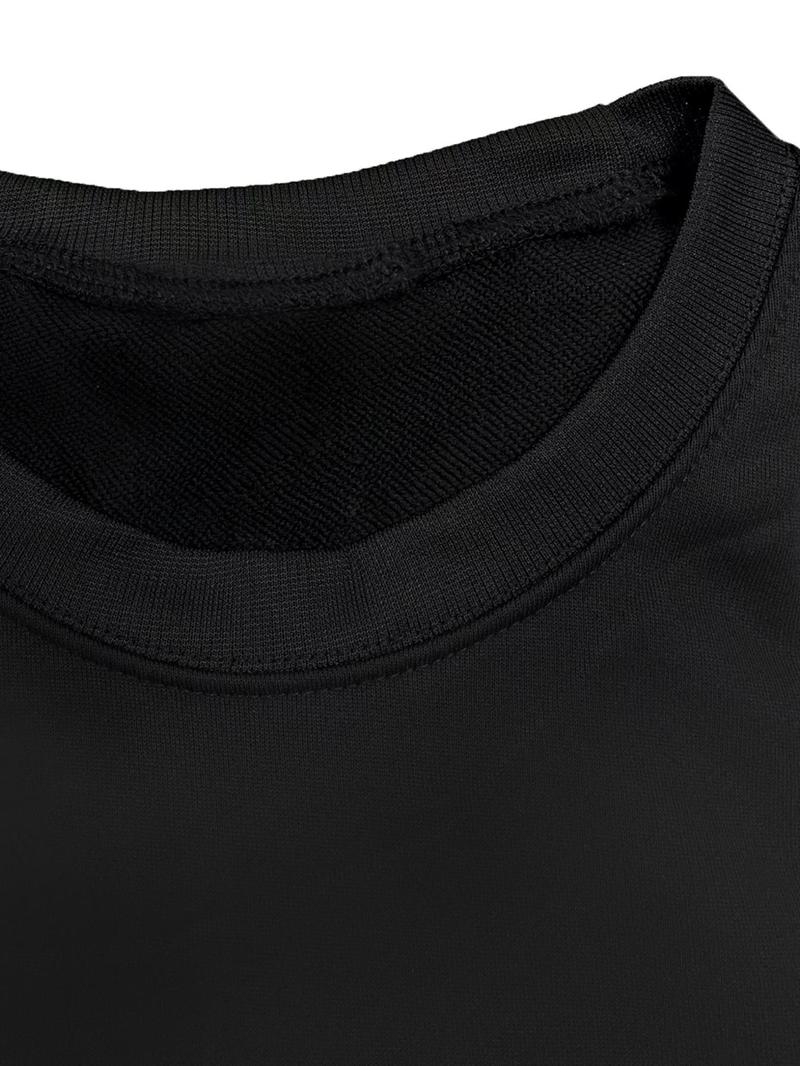 Product Introduction of 【Plus Size】 Christmas Theme Print Thermal Lined Drop Shoulder Sweatshirt, Casual Long Sleeve Round Neck Pullover for Daily Wear, Women's Clothing for Fall & Winter 3