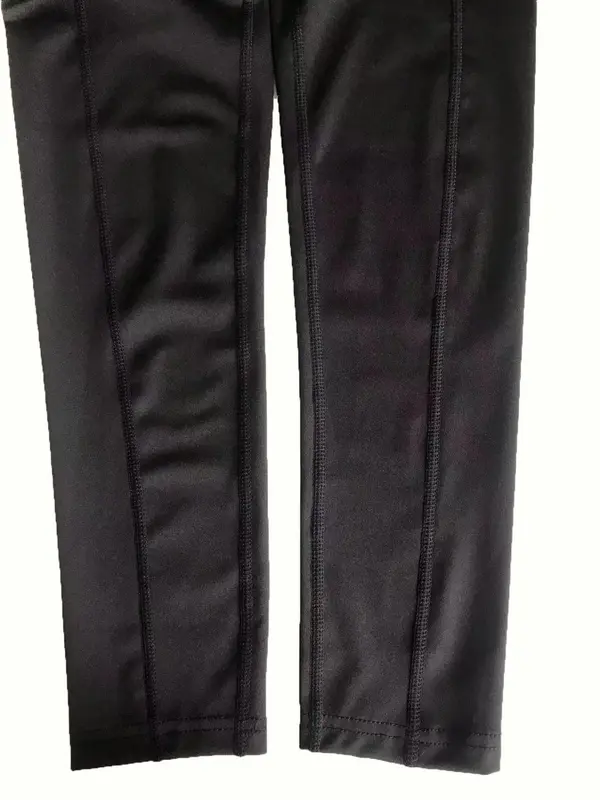 Women's 3pcs Solid High Waist Pocket Sports Leggings, Sporty High Stretch Seamless Skinny Pants for Yoga Gym Workout, Ladies Sportswear Bottoms for All Seasons 7