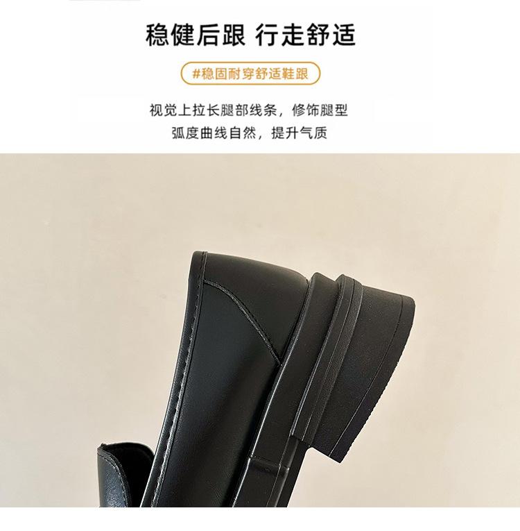 Product Introduction of Authentic Leather Loafers Women's 2024 Spring New Japanese JK Mary Jane Shoes Small Leather Shoes Slip-on Horsebit Buckle Pumps 10