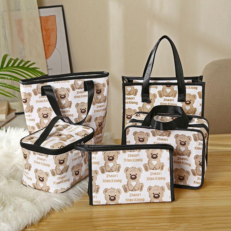 Product Introduction of New Cosmetic Bag Portable Large Capacity Waterproof Cosmetics Storage Bag Travel Handbag Cartoon Wash Bag 1