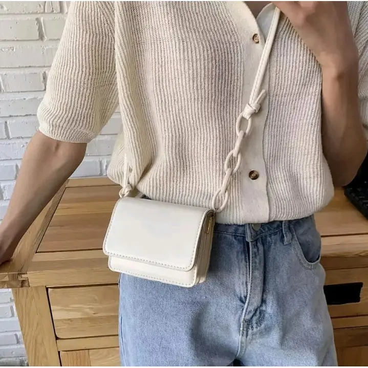 Tas Selempang Mini Wanita Rantai Polos 2