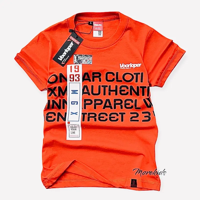 Baju Kaos Anak Voorloper Lengan Pendek Bahan Katun Combet 30s Fashion anak 4