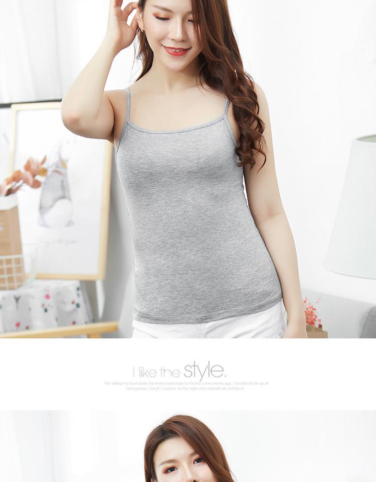Product Introduction of Spring And Summer Versatile Modal Camisole For Women, Solid Color Slim Fit Base Shirt, Sexy Camisole, Factory Direct Sale 9