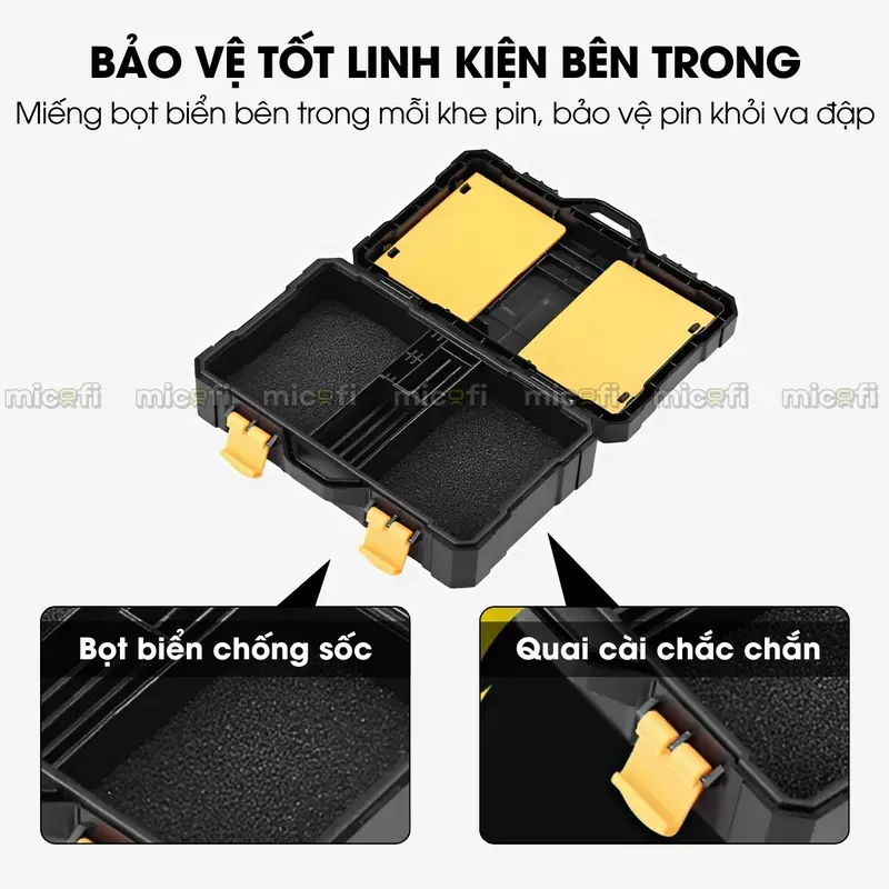 Hộp Đựng Phụ Kiện Máy Ảnh Micofi, Hộp Đựng Thẻ Nhớ, Bao Túi Để Cắm Bảo Vệ Pin SD Máy Ảnh Chống Va Đập 3