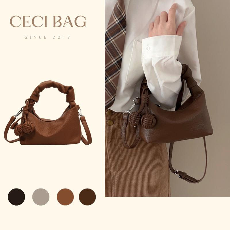 Túi xách nữ mini da mềm cầm tay đeo chéo kèm móc khóa A736 Bag Kem