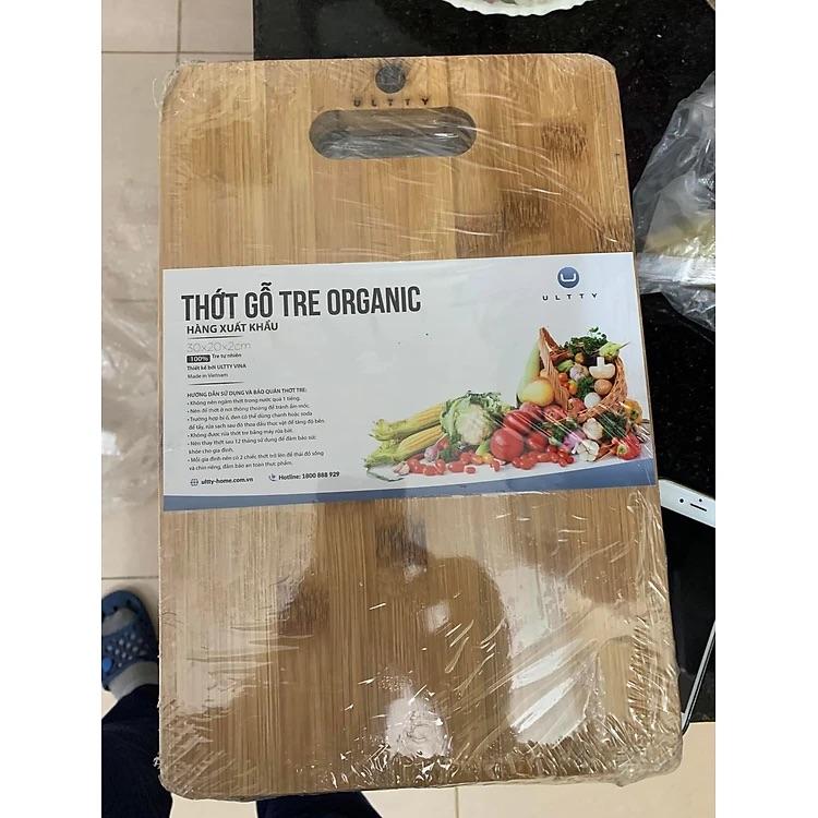 Thớt Gỗ Tre Organic U-Ultty – Hàng Xuất Khẩu - Kháng khuẩn - Chống mùi hôi 3