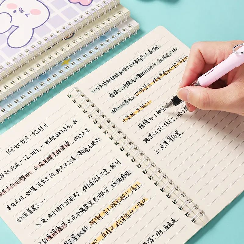A5 Spiral Notebook Aesthetic Journal Motif 5