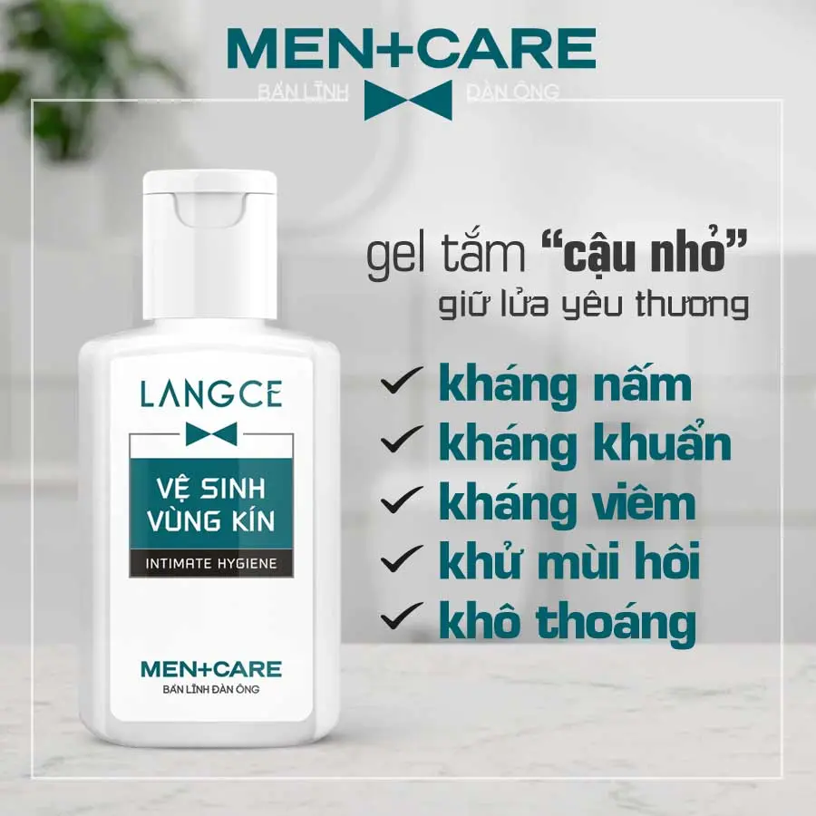 LANGCE GEL VỆ SINH "CẬU NHỎ" NGĂN VI KHUẨN, GIẢM NGỨA VÀ KHỬ MÙI 24H