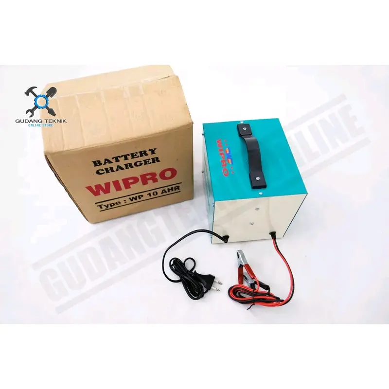 Charger Aki Mobil Motor WIPRO / Baterai Charger 10AH/Cas Accu 10 AH 2