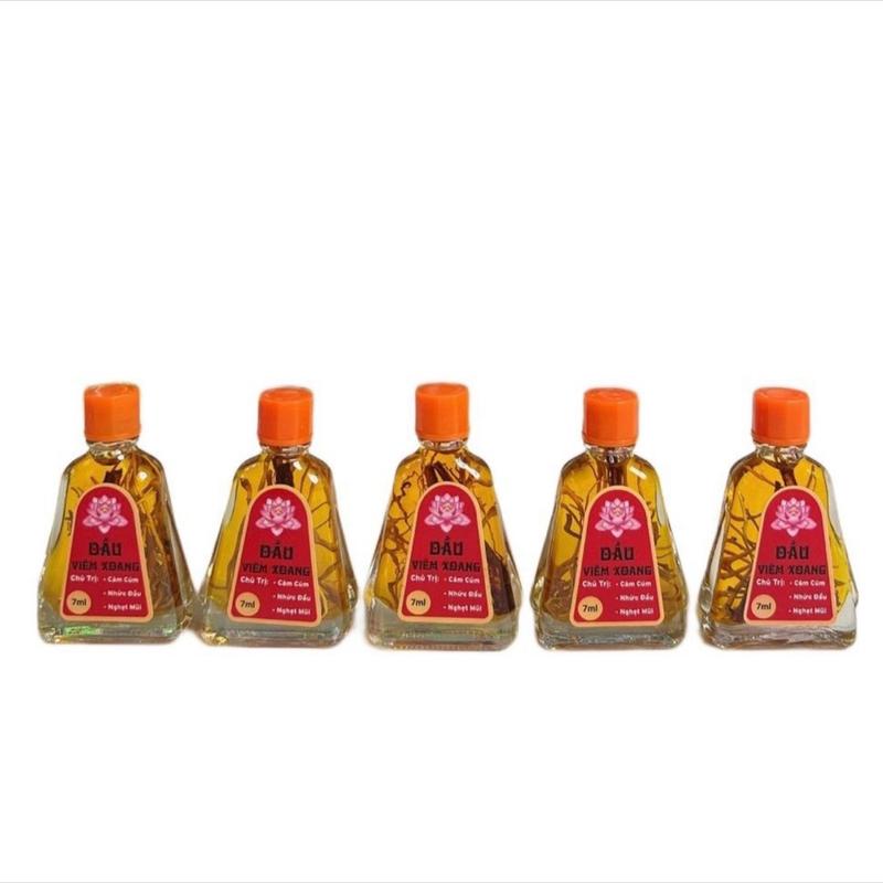 (5 chai 7ml) Dầu Viêm Xoang Ủ Thuốc Thảo Dược Màu Vàng