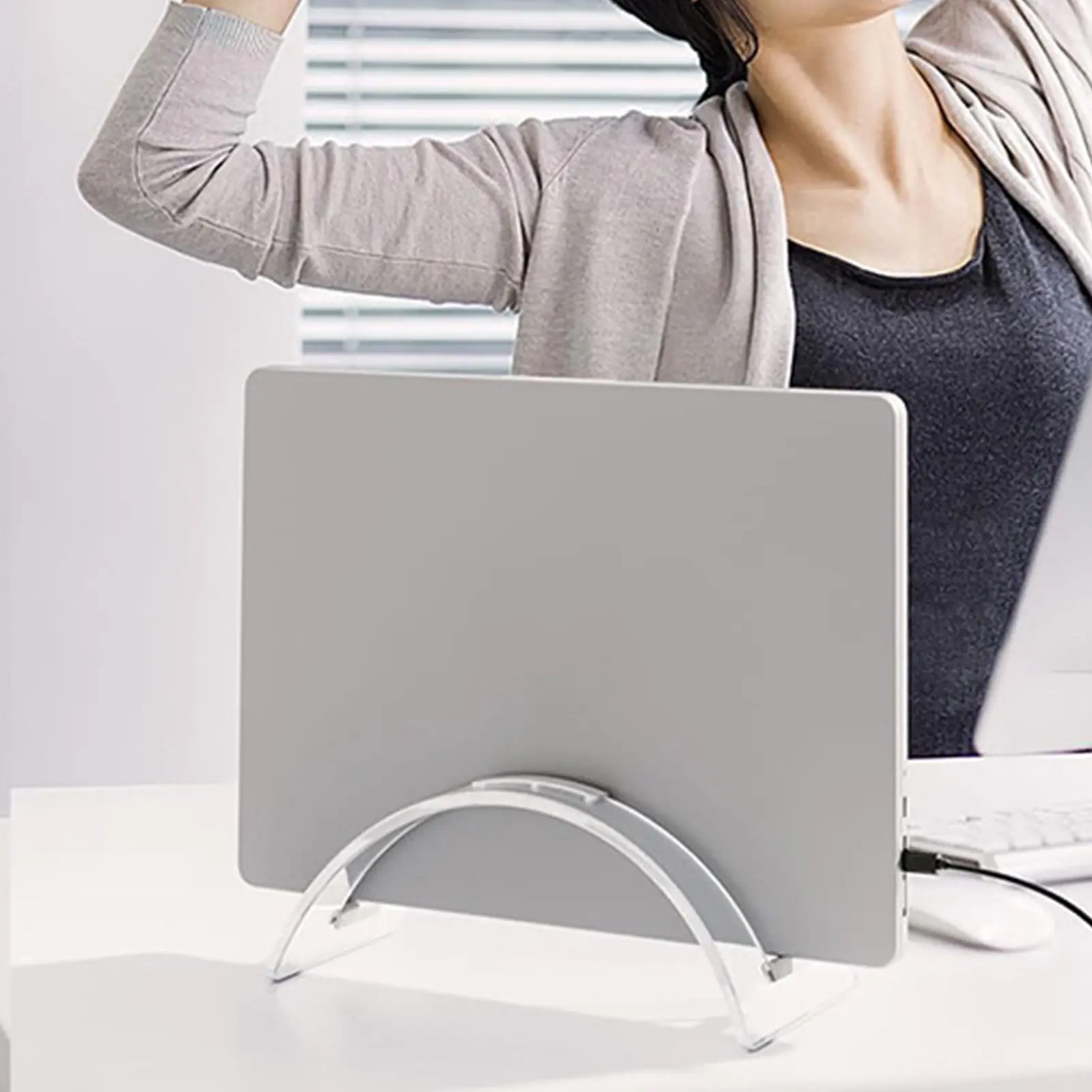Vertical Laptop Stand Laptop Dock Stand Clear Computer Stand Vertical