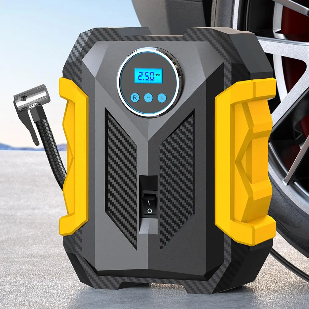 Carsun Car Tire Inflator, Portable Car Air Pump with LED Light, 12V 150PSI Car Tire Inflator, Professional Car Emergency Tool