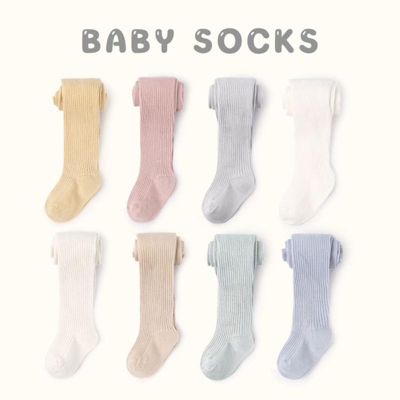 Product Introduction of Warm Knitted Baby Tights Cotton Breathable Kids Pantyhose Solid Color Children Leggings 10