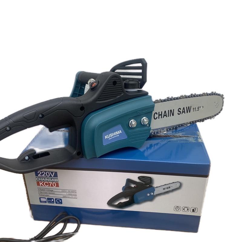 Máy cưa xích chạy điện 220v, cưa gỗ cắt gỗ cầm tay bảo hành 12 tháng