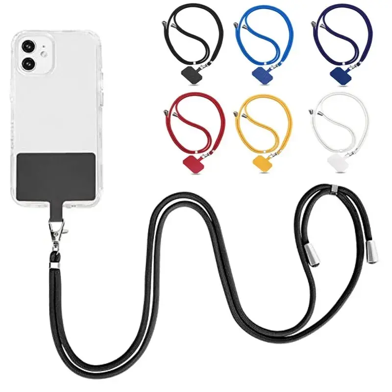 Tali Lanyard Telefon Boleh Laras Universal, Panjang 150cm, Tali Gantung Telefon Bimbit, Tali Leher, Lanyard Anti-hilang, Aksesori Telefon Bimbit