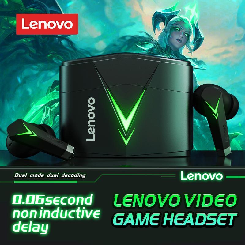 Lenovo LP6 TWS Gaming Earphone New Wireless Buletooth Headphone With Noise Reduction Dual Mode Headset For E-Sports Games Music Nhét Tai Tai Nghe Nghe Nhạc