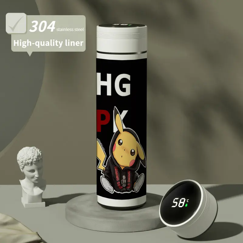 Cốc Uống Nước Bằng Thép Không Gỉ 304, Thiết Kế Pokémon, Bao Gồm Ash Ketchum Và Pikachu, Bình giữ nhiệt Chân Không Hai Chiều, Thích Hợp Cho Học Sinh, Chai Chất Liệu An Toàn Cho Bé, Lý Tưởng Làm Quà Tặng Sinh Nhật 1