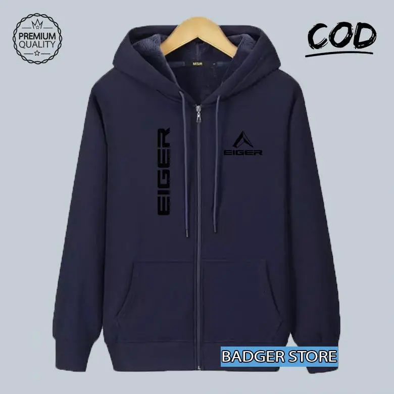 Jaket Distro Resleting Kupluk Distro Logo 1205 Long Kirka Text Hitam Premium (Jaket Musim Dingin  Sweater Hodie Pria Wanita Distro Jaket Cewek Cowok) 6