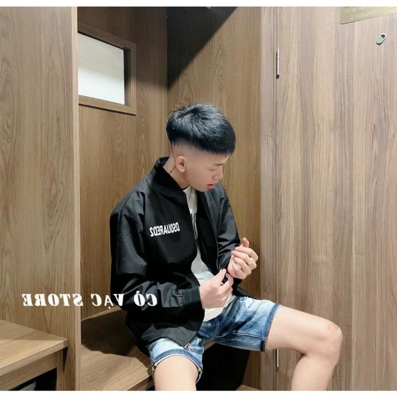 Product Introduction of Áo Gió 2 Lớp DSQ Basic Khóa Bạc Cao Cấp Đủ tem Mác Chuẩn NHư Hình Menswear 0