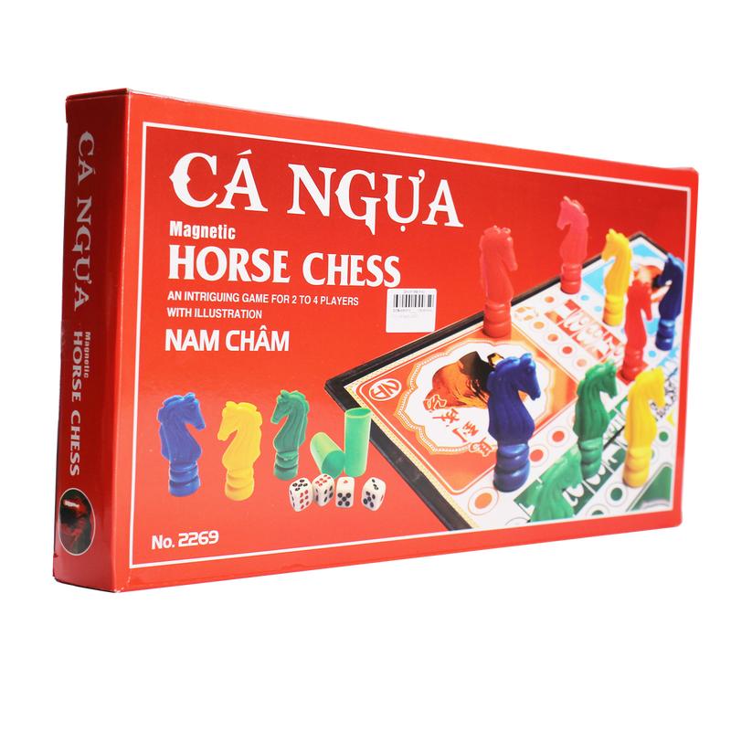 (KÈM QUÀ) Bộ Đồ Chơi #Toy CỜ CÁ NGỰA có Nam Châm,hộp nhựa cứng có thể gấp gọn,không bị rơi 0