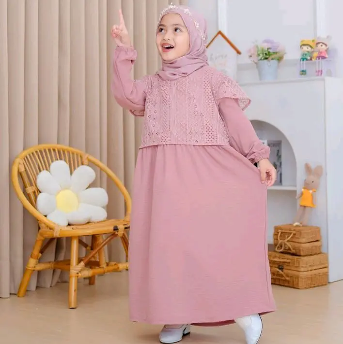 GAMIS MALIKA CRINKLE 2 - 7 tahun 2
