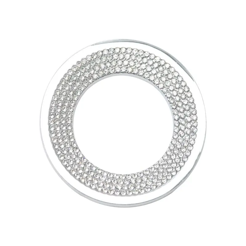 Car Steering Wheel Decorative Ring, Rhinestone Design Decorative Ring, Universal Car Interior Accessories for Volkswagen Golf Jetta Passat Tiguan Arteon Atlas