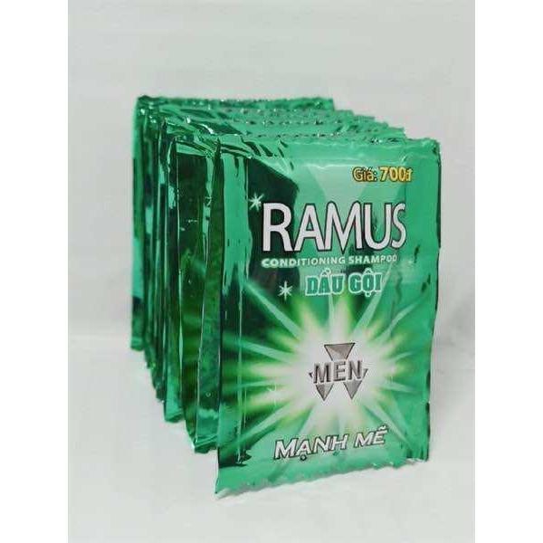 Set 5 dây 60 gói Dầu gội Ramus men dành cho phải mạnh